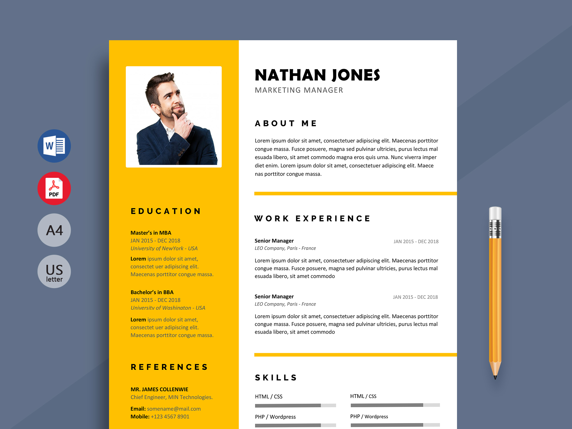 downloadable free modern resume templates for word