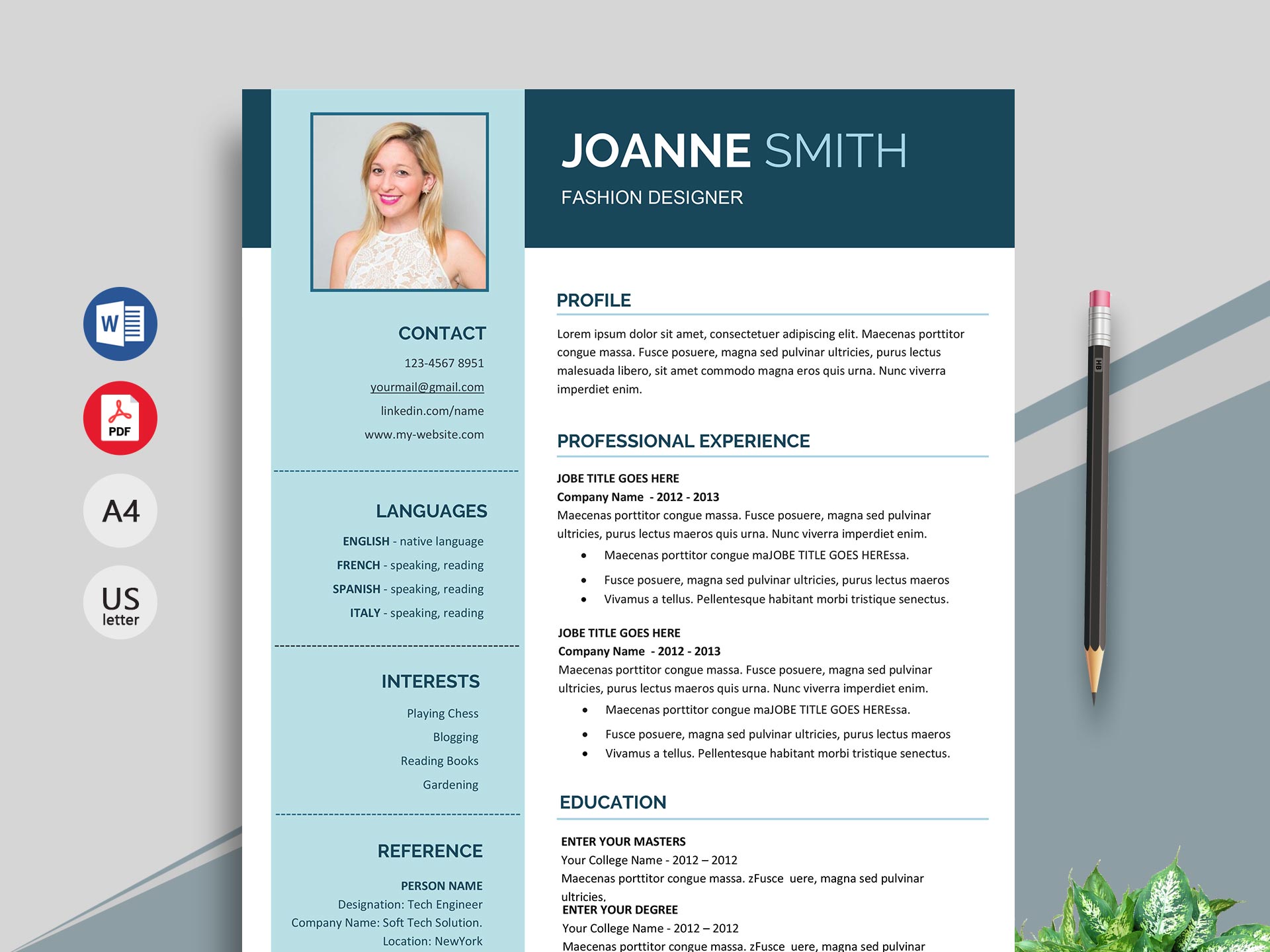 resume templates word 2007 free download