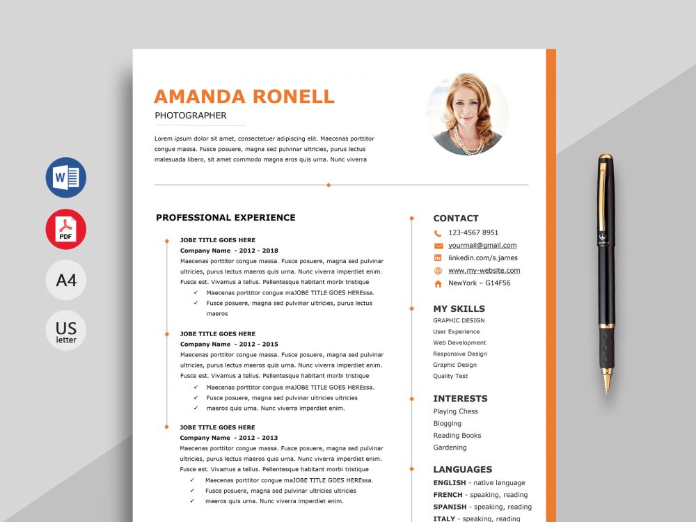 Wonder Elegant Resume Template Word ResumeKraft