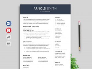 resume template word