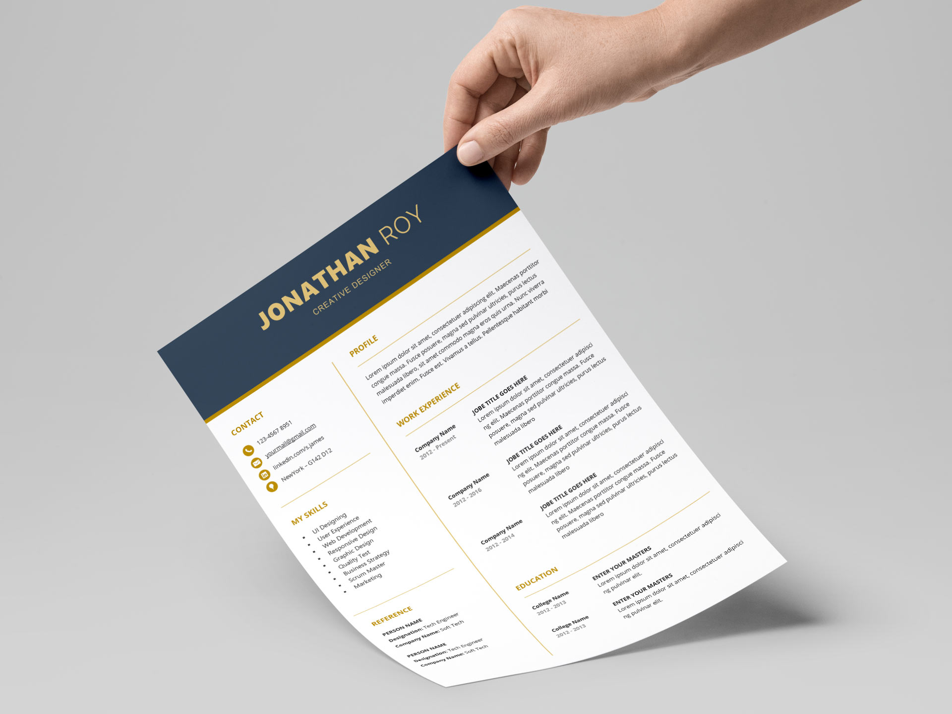 gain-resume-template-3