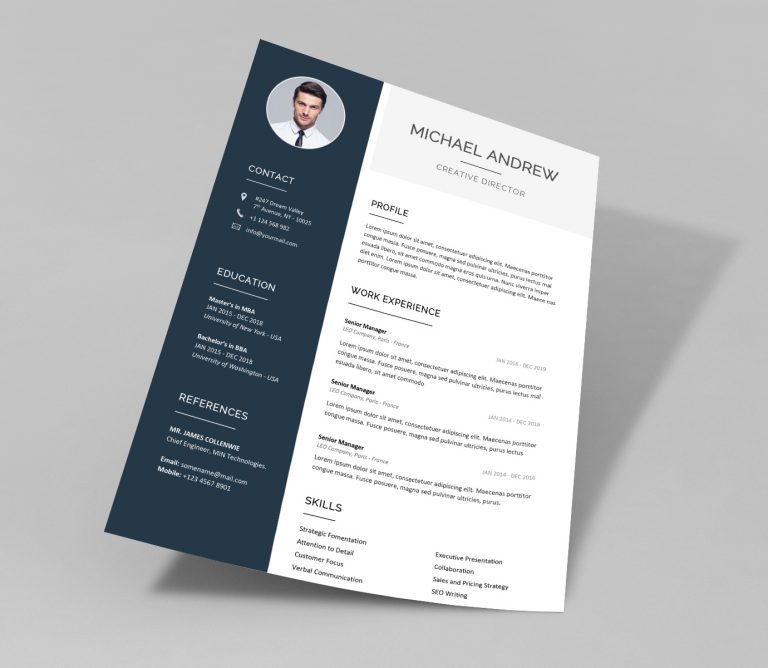 Prime Resume Template MS Word File in 2024 - ResumeKraft