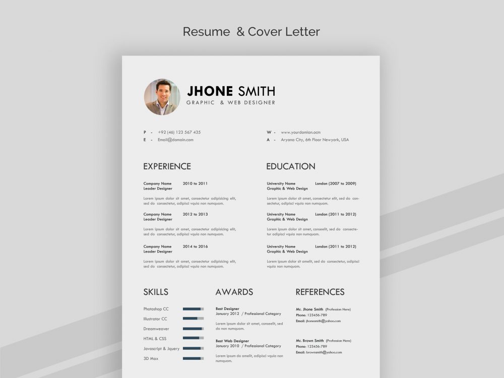professional free resume word templates
