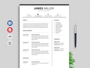 resume template for professionals