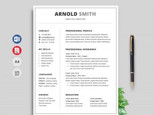 Free Cv Resume Template For Students